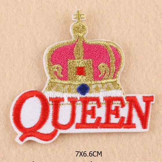 Патчи с вышивкой в виде сердца и глаз королевской короны железные накладки на