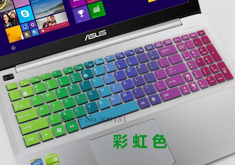 Силиконовая Защитная Клавиатура для ноутбука 15 6 дюйма чехол Asus A555L W519L K555L FX50 X550 K550