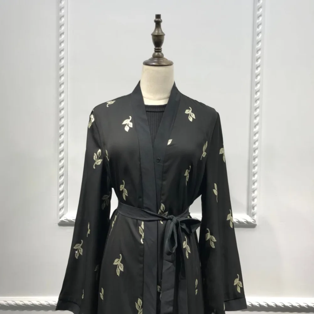 Большие размеры мусульманский взрослый Pinted цветочный халат турецкий Дубай абайя