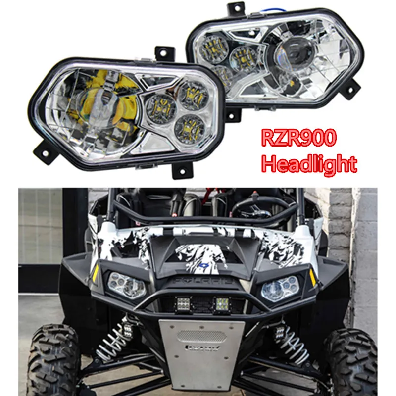 RZR900 пара ATV UTV светильник аксессуары проектор головной светодиодный налобный