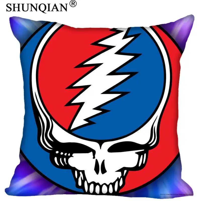 Наволочка Grateful Dead квадратная Декоративная на молнии для дома свадебный подарок