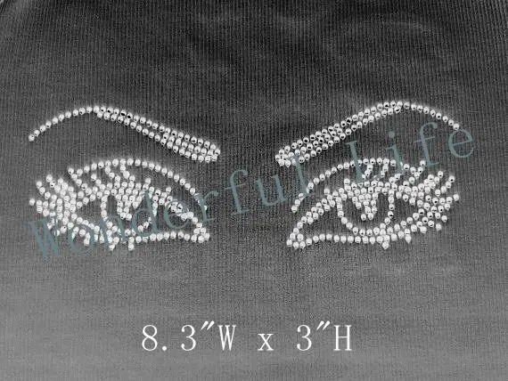 Бесплатная доставка 2 шт./лот стразы большой глаз ресницы блестящая подвеска