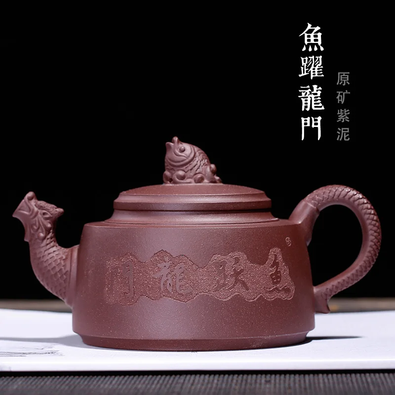 Песочный чайник чай необработанная руда прыжок старая фиолетовая глина горшок