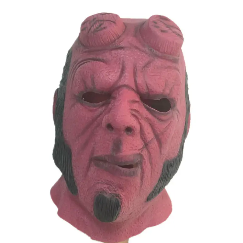 Ужасная латексная маска Hellboy для Хэллоуина маски пейнтбола страйкбола пистолета