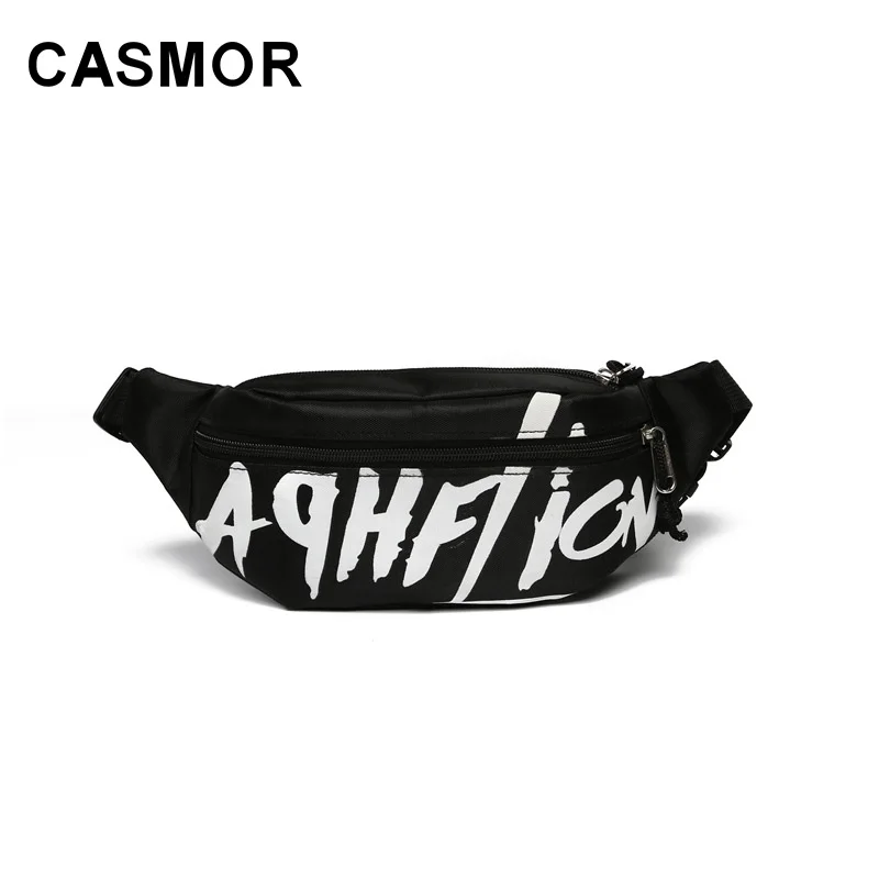Модные женские поясные сумки CASMOR брендовая забавная сумка из ткани Оксфорд в