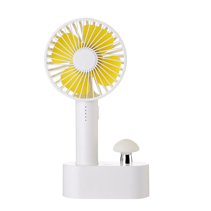 

Creative Mushroom Handheld Fan Detachable Mini USB Fan Desktop Office Outdoor Cooling Fan 2000mah 3 Colors