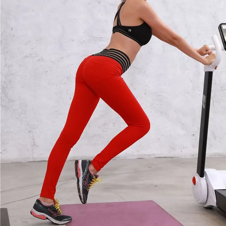 Однотонные сексуальные тонкие эластичные леггинсы для тренировок фитнес Feminina