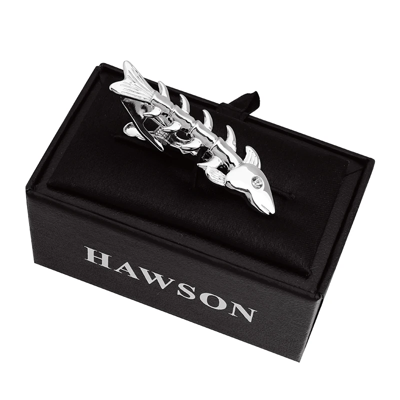 HAWSON 2 дюйма зажим для галстука Для мужчин-Новинка Fishbone булавка одежды специальные