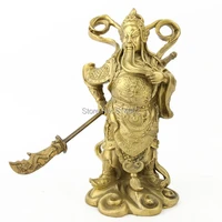 6 inch brass guan gong figurines fengshui