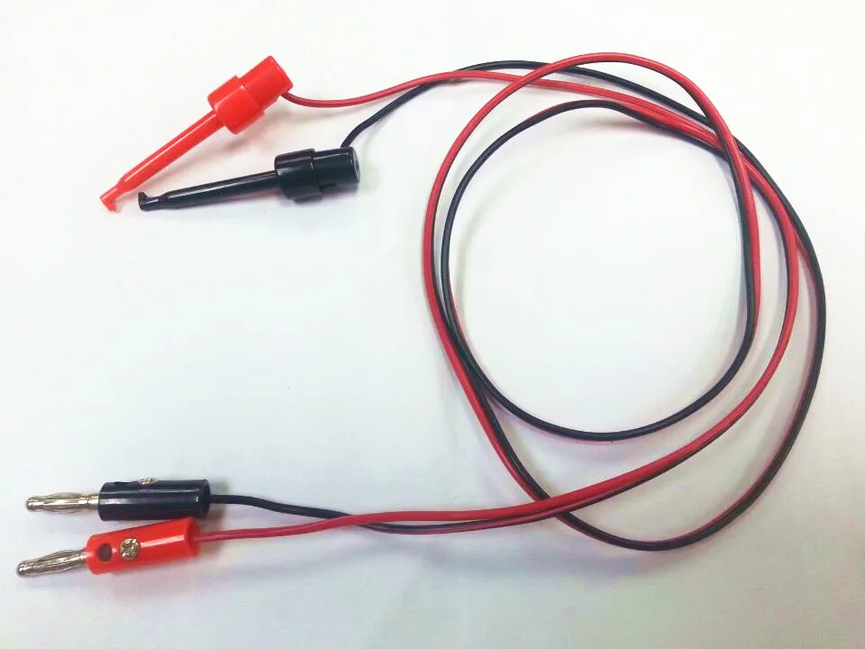 Тестовый крюк зажим зонд к 4 мм штекерным выводам типа банан для микросхем 100 см |