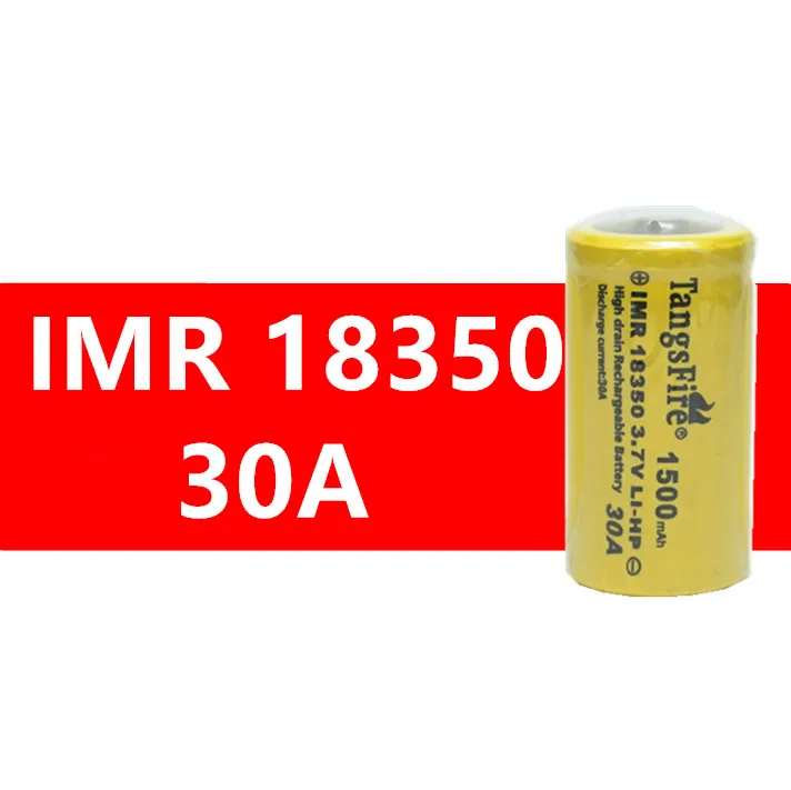 Аккумулятор TangsFire 1 шт. 1500 мА · ч IMR 30A 18350 аккумулятор высокой емкости для фонарика