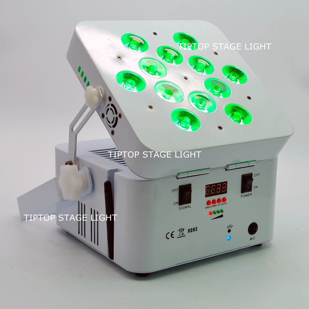 TIPTOP TP G3038 6IN1 20XLOT RGBWA UV Freedom dj Led Par Light полностью беспроводной 12X18 Ватт LED Wash fixment D Fi