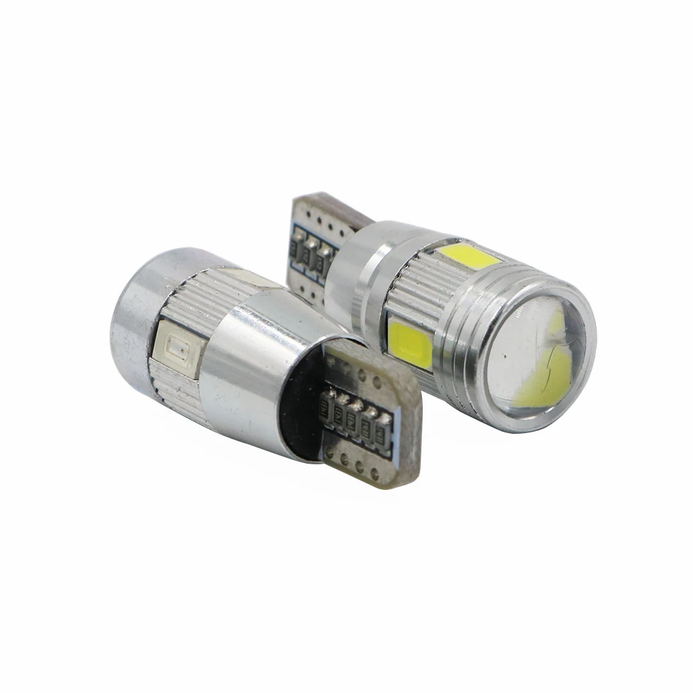 YSY 500X авто светодиодный Canbus T10 6 SMD 5630 W5W 192 194 белый 12V автомобиль Клин Парковка купол