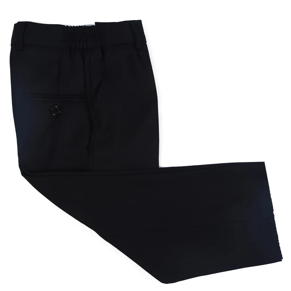 

new arrival three piece boys tuexdeo 100% pure black boys suit for flower boy wedding