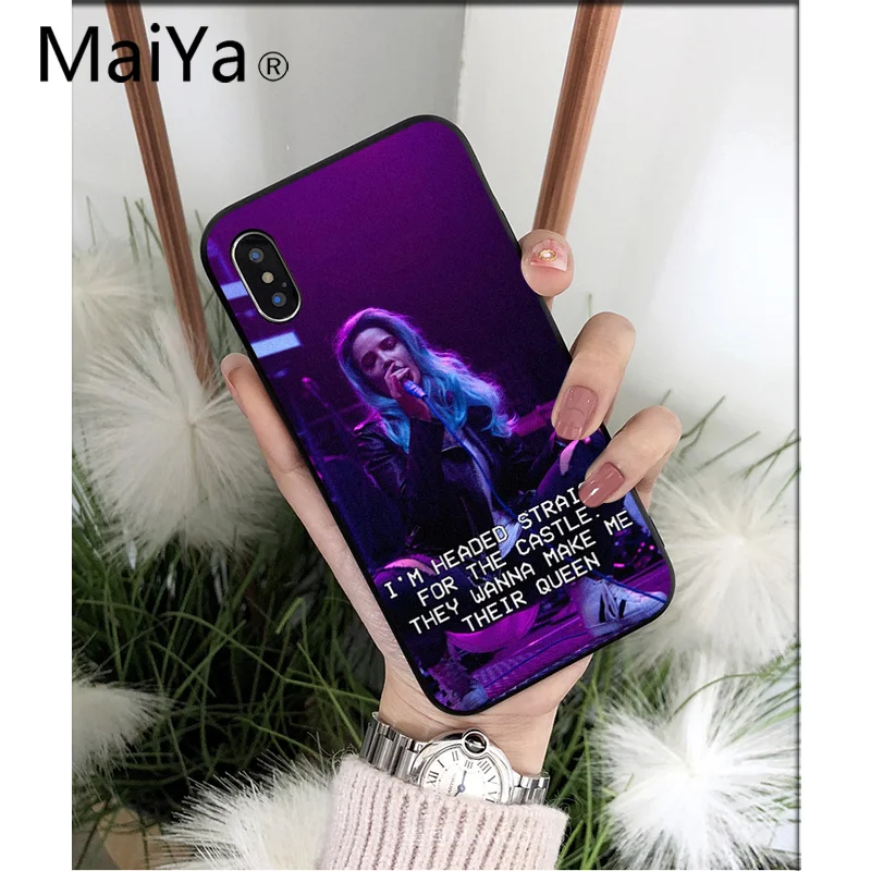 MaiYaCa Singer Halsey высококачественный чехол для телефона iPhone 6S 6plus 7 7plus 8 plus X Xs MAX 5 5S XR |