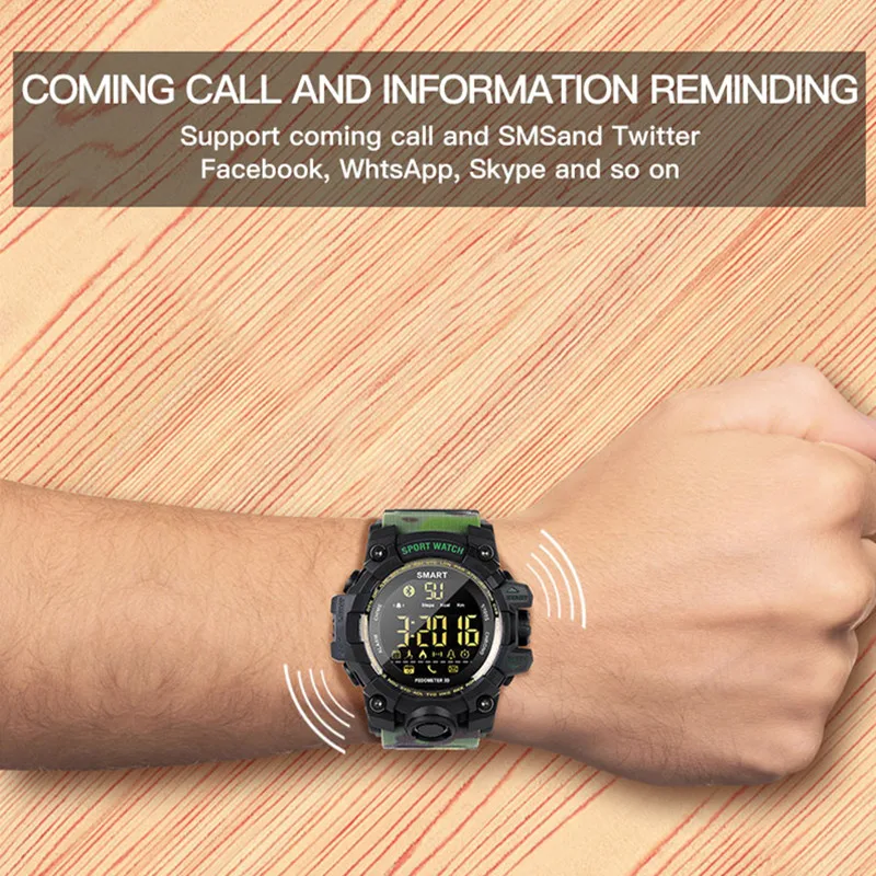 Смарт часы amyniweer EX16S новый спортивный Bluetooth браслет IP67 водонепроницаемый шагомер