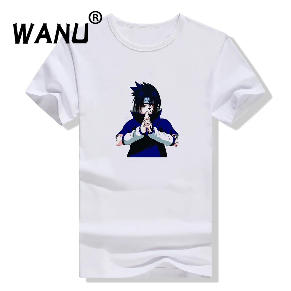 Новая мода героя аниме Наруто Логотип Akatsuki футболка с рисунком футболки размера