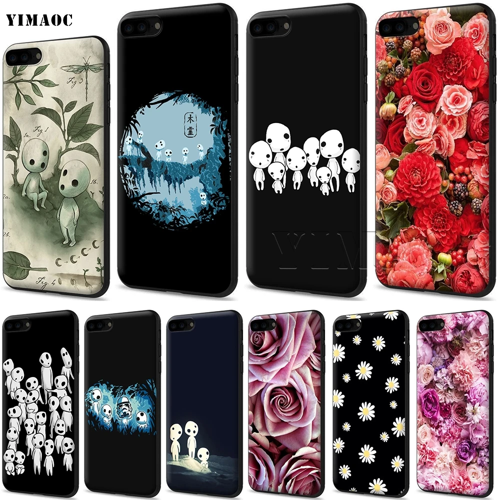Мягкий чехол YIMAOC Kodama Spirit для Apple iPhone SE 2020 5 5s 6 6s 7 8 Plus XR X Xs 11 12 Pro Max mini | Мобильные