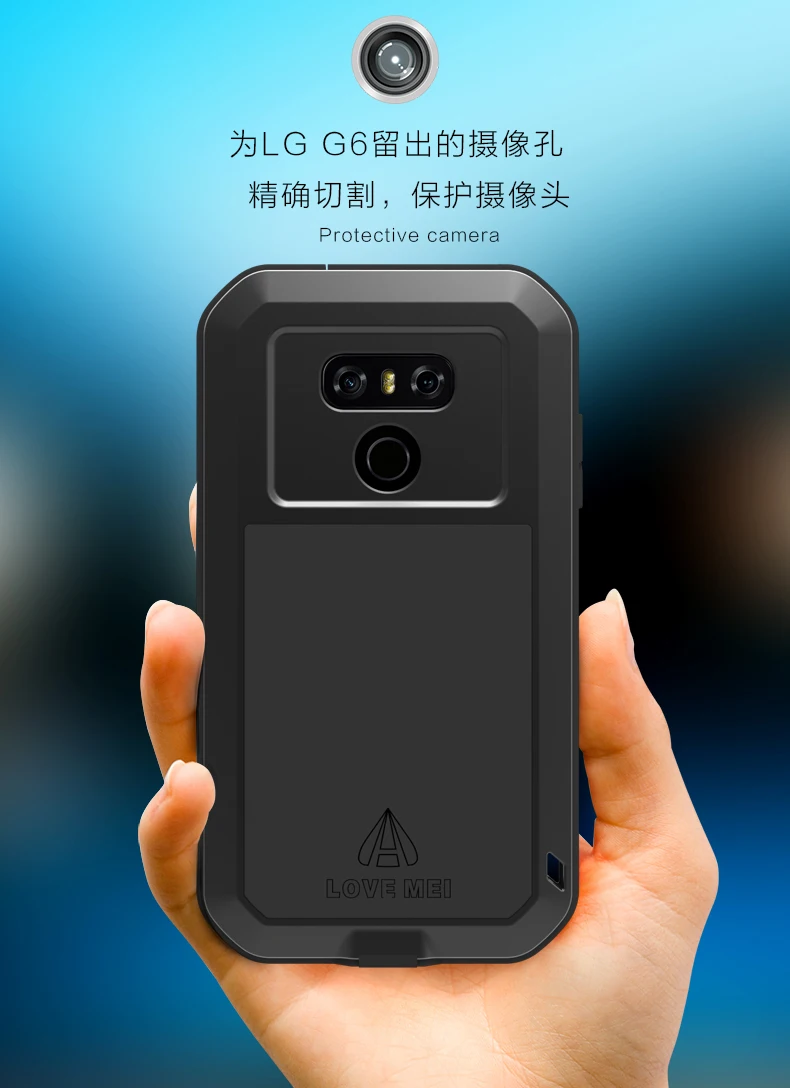 Gorilla glass) Love Mei чехол для LG G6 G5 G4 G7 крышка Алюминий Металл Жесткий защитный противоударный чехол-броня для жизни Водонепроницаемый чехол для LG G7 G5 G6 V30