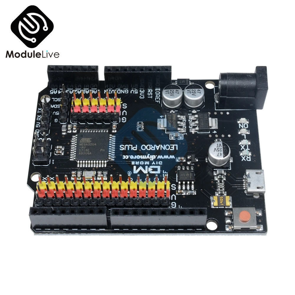 Макетная плата Leonardo R3 Plus Mcrocontroller модуль защиты I/O ATmega32U4 Pro Micro 5 в SPI IIC для Arduino