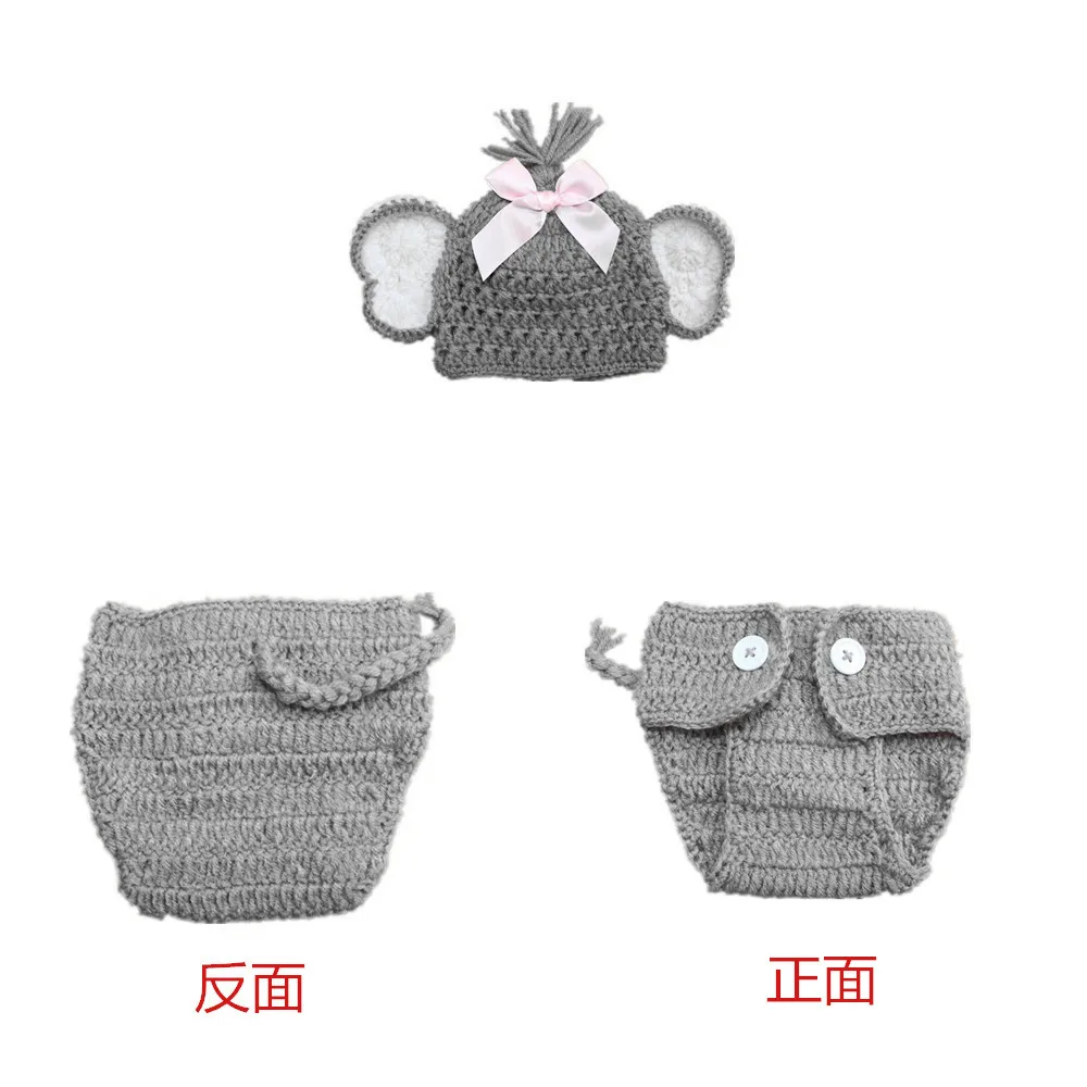 Бесплатная доставка ручная вязка с изображением слона милая детская одежда