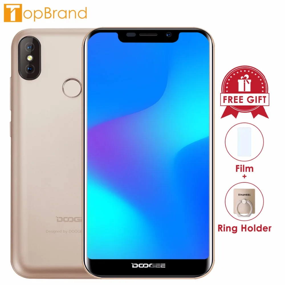 DOOGEE X70 4000 мАч 5 дюймов 19:9 полный Дисплей 3g мобильного телефона MTK6580A 4 ядра 2 ГБ + 16 8MP