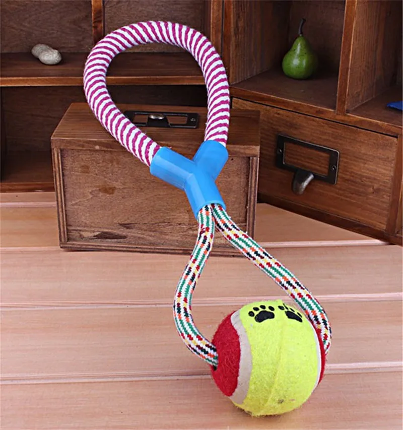 Новое поступление игрушки для собак прочный веревочный Плетеный мяч
