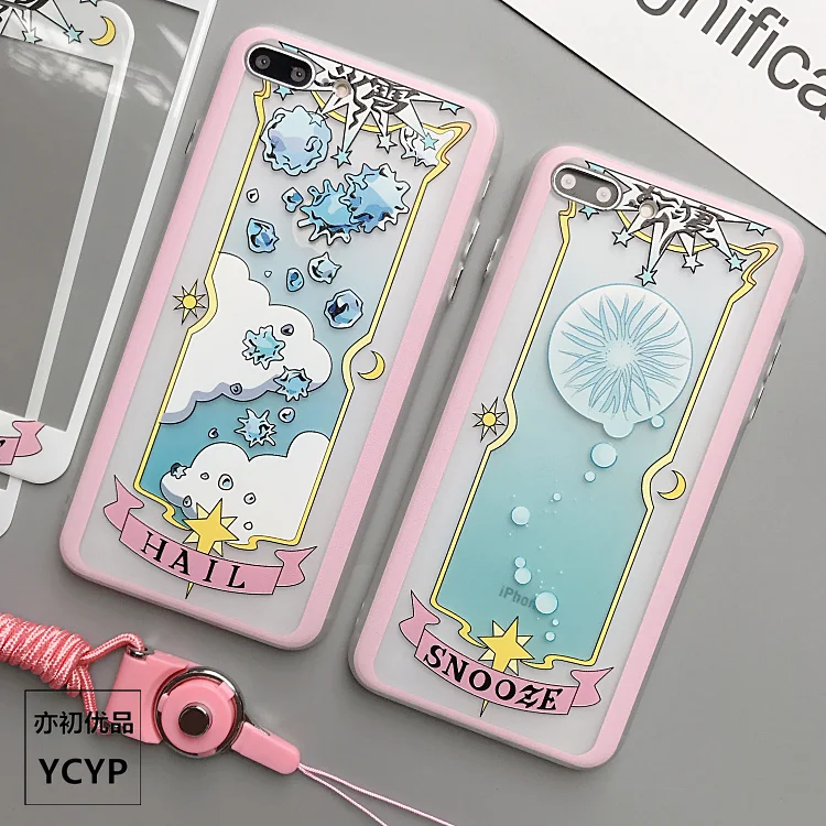Чехол для iphone XS Max Cardcaptor Sakura + закаленное стекло пленка экрана 8 7 6 6S plus XR прозрачная