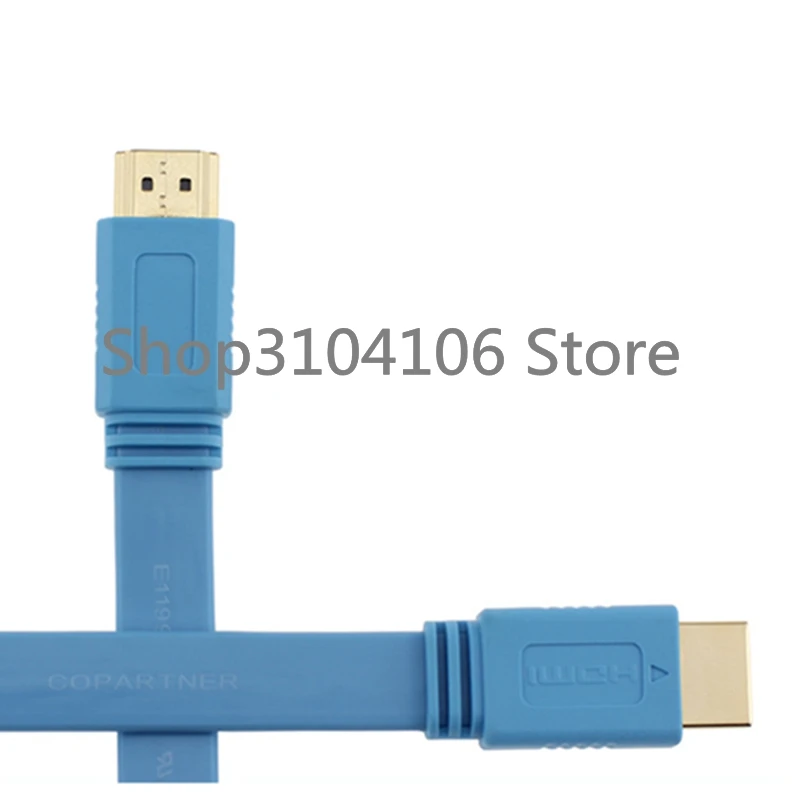 Новинка 1 4 версия 3D HDMI штекер-штекер AV аудио видео гибкий ленточный короткий