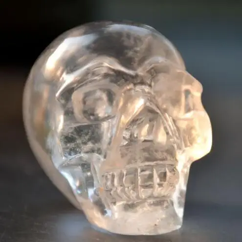 1 шт. натуральный кристалл прозрачный череп рейки лечение кристаллов.|crystal