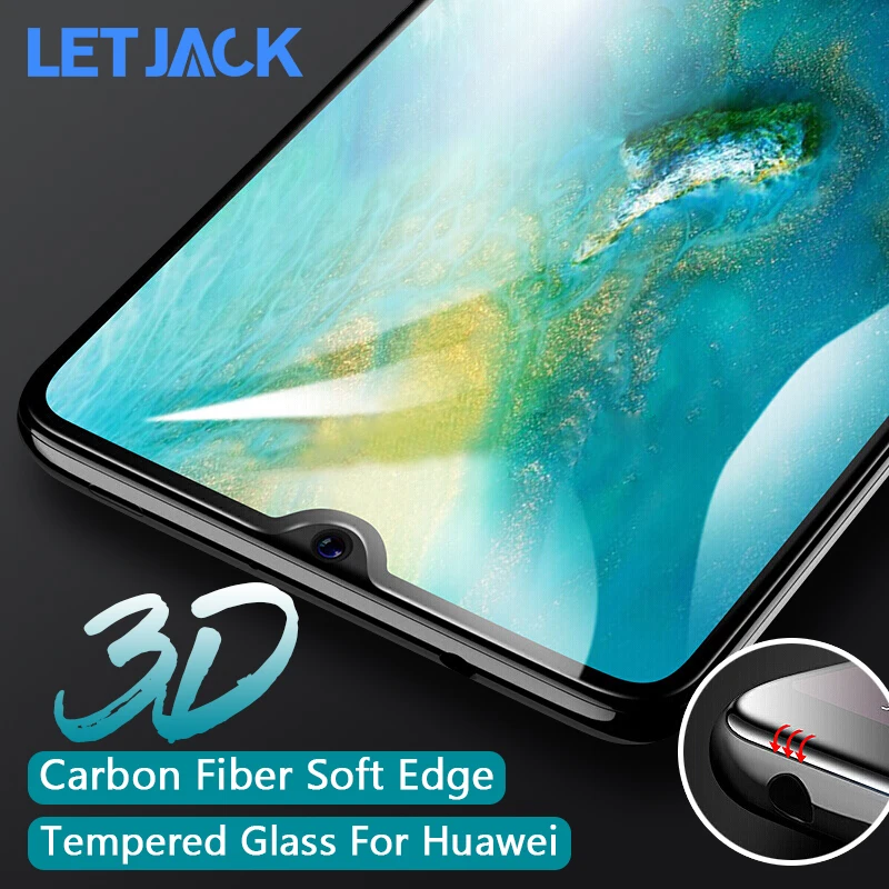 3D углеродное волокно мягкий край закаленное стекло для Huawei Honor 9 10Youth P20 Pro Mate 20X 10 Lite