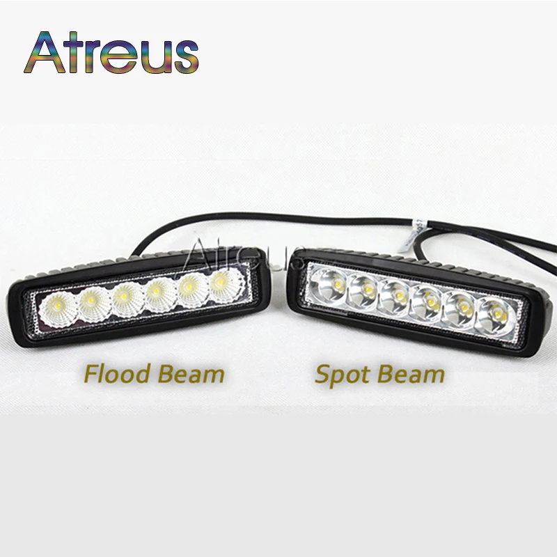 Atreus 4 шт. 6 дюймов 18 Вт фотоэлемент 12 В пятно для мотоцикла внедорожник Лодка