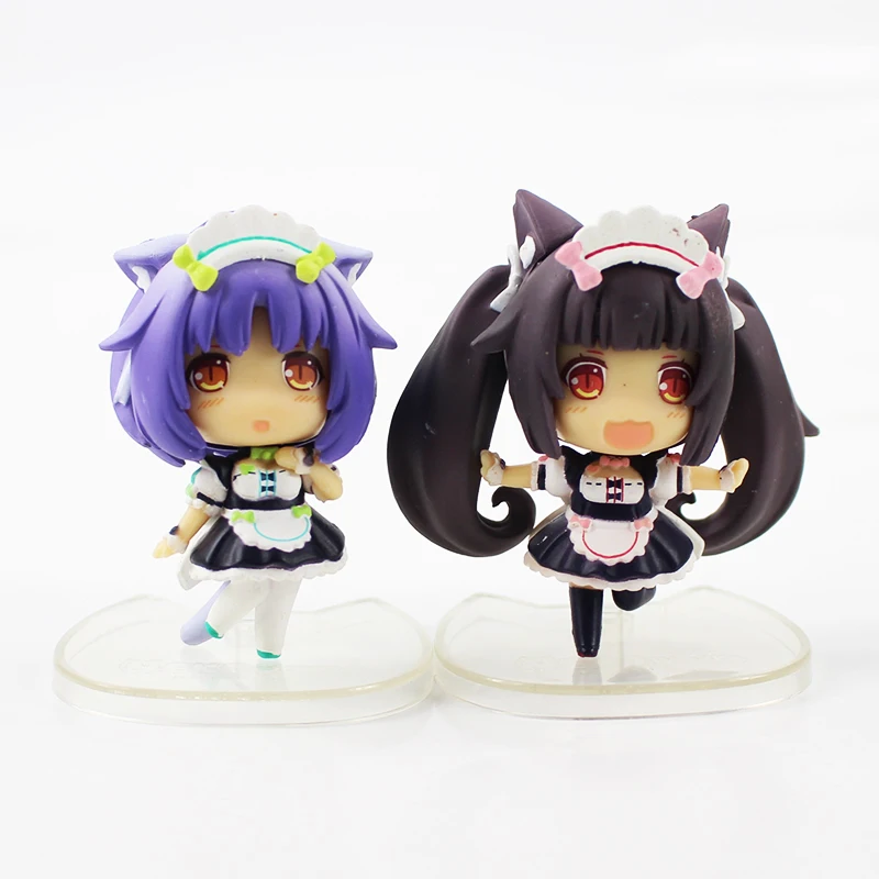 6 см 8 шт./лот Nekopara шоколад масштаб 1/16 окрашенная фигурка ваниль кокосовый клен