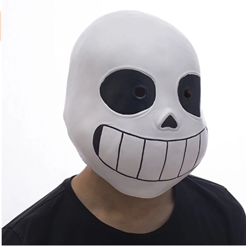1:1 костюм для косплея на Хеллоуин фильм игра бутафорская маска Sans Undertale шлем