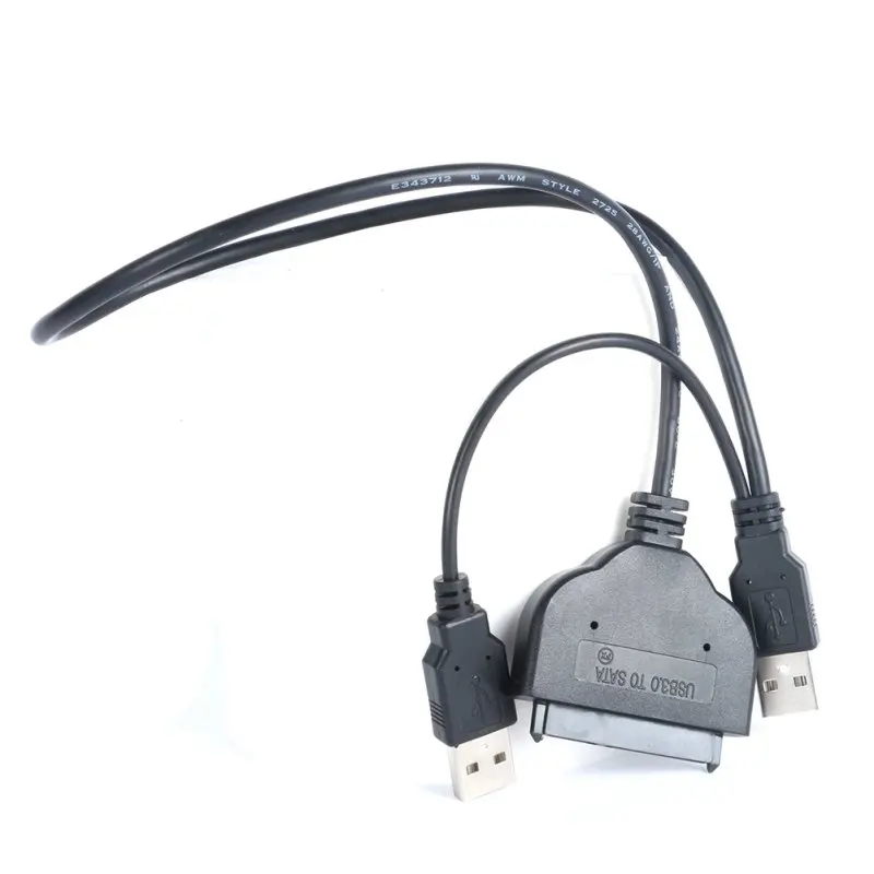 Лидер продаж USB-адаптер 2 0 для SATA 15 + 7 Pin передачи данных и питания USB-кабель 5
