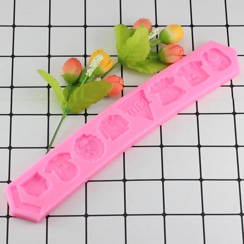 3D детская одежда душ DIY силиконовая форма для выпечки Кухня Торт украшения формы для шоколада выпечки инструменты