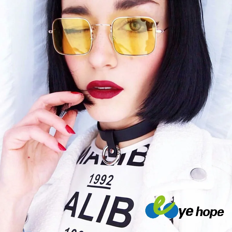 2019 новые оригинальные солнцезащитные очки ретро маленькая коробка тренд хип хоп