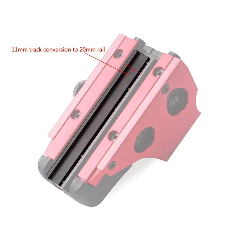 UniqueFire Snap in Rail Adapters 11mm Dovetail to 20mm Weaver Picatinny Converter Mount Base Low Profile 96mm Long | Лампы и освещение