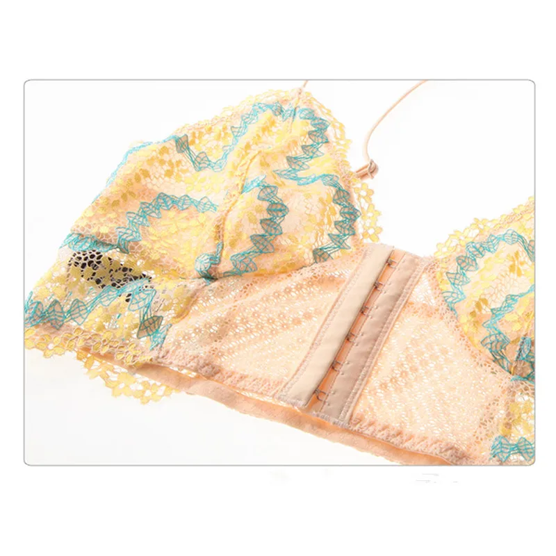 Женский ультратонкий бюстгальтер без косточек с цветочным принтом|bra set|women bra setbra