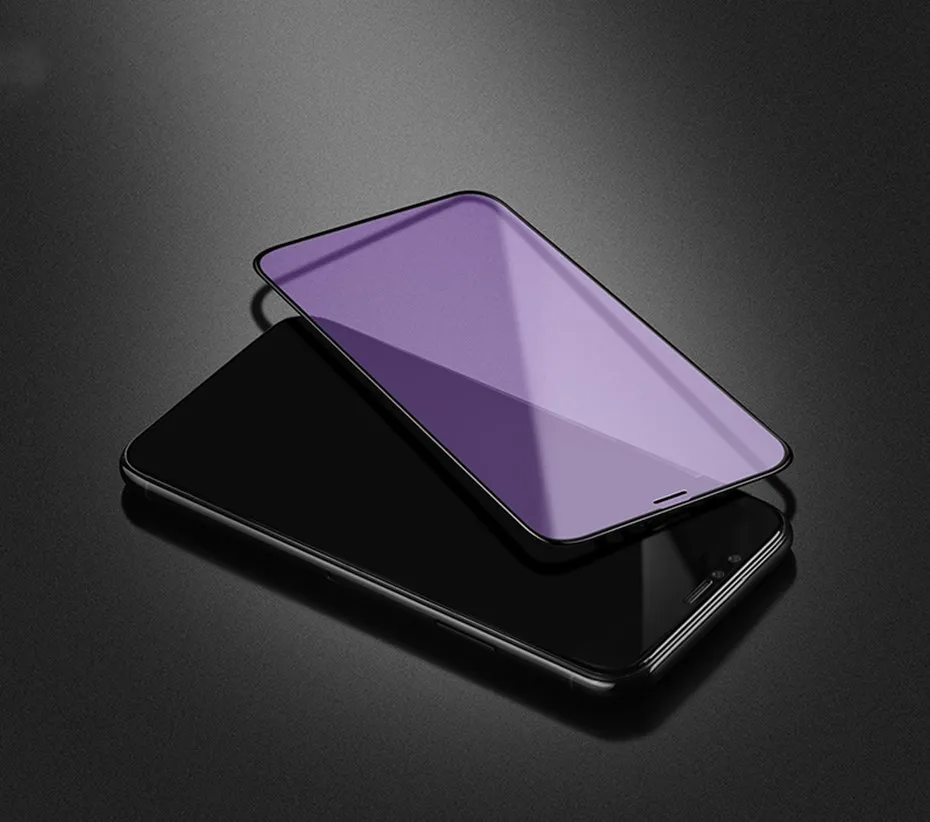 3D закаленное стекло с защитой от синего излучения Защитная пленка для экрана iPhone