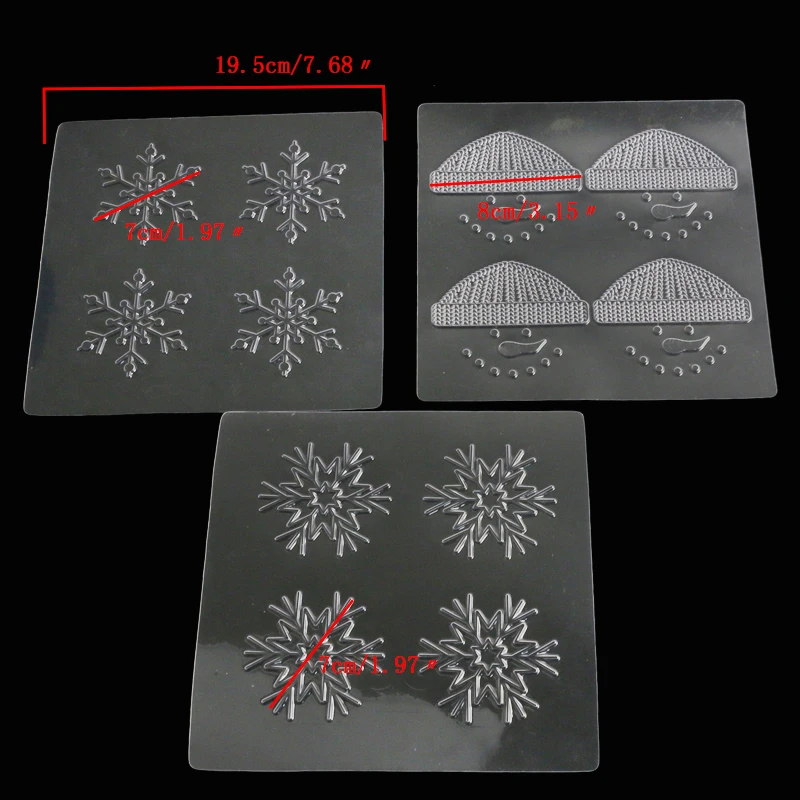 3 шт. Зимний Рождественский капкейк печенья торт текстура Топы коврик помадка