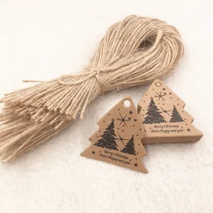200 шт. бумажные рождественские подарочные бирки + 200 шт. струн, подарочные коробки сделай самСвадебная коробка для конфет, упаковочные бирки, этикетки для кексов ручной работы