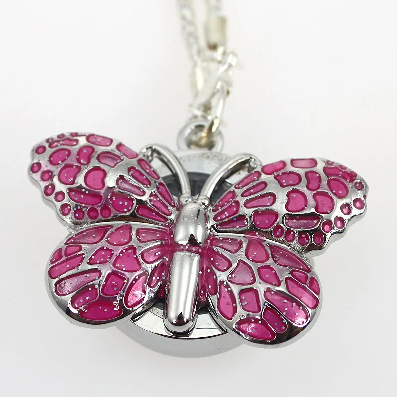 Новый модный Кристальный Карманный кулон бабочка цепочка на шею кварцевые