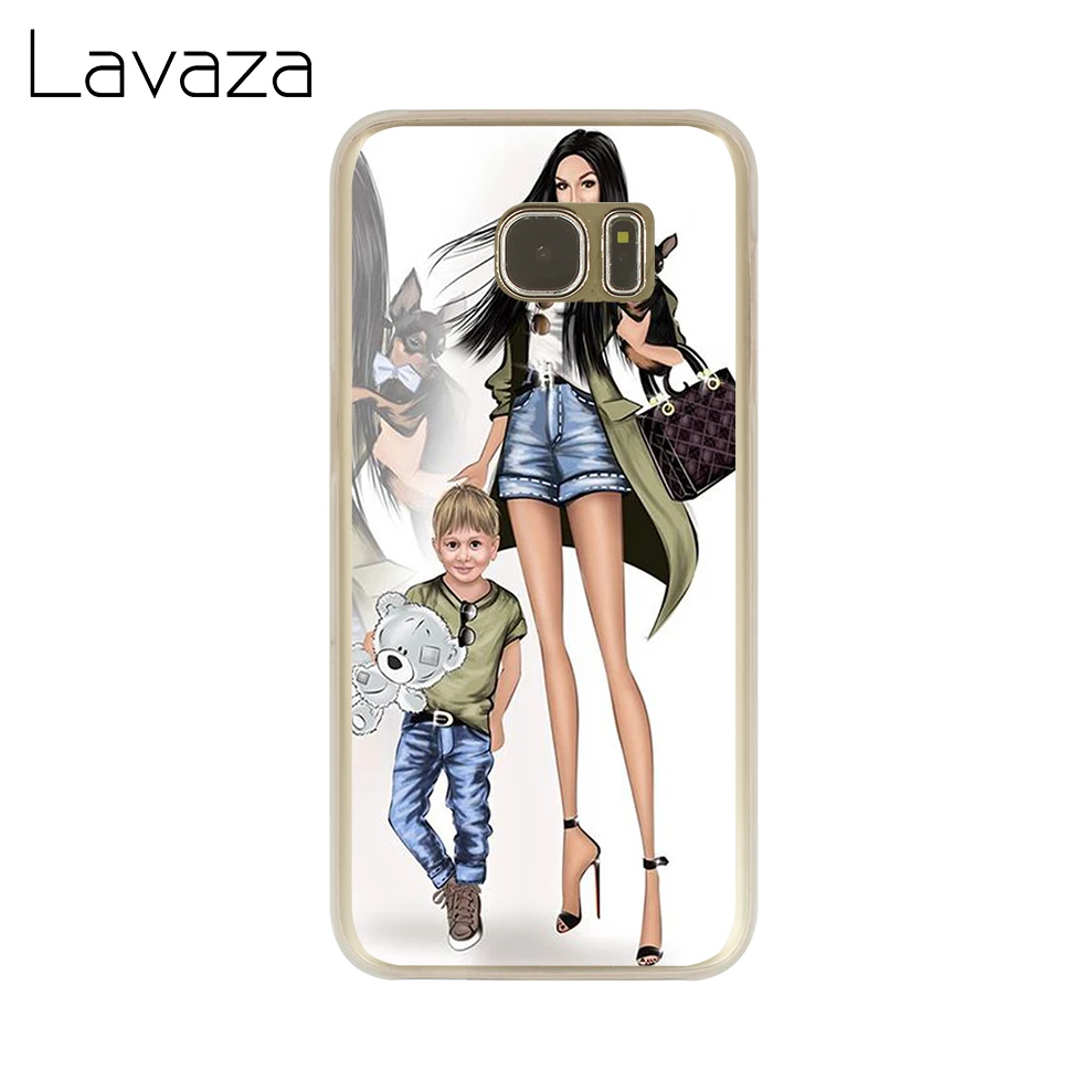Чехол для телефона Lavaza Baby Mom girl princess samsung Galaxy S10 S10E S9 S8 Plus S7 S6 Edge &amp Note 8 9 | Мобильные