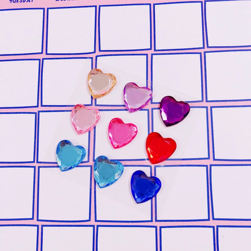 Blend 3D «любящее сердце» бриллиантовые наклейки мусор журнал альбом Happy planner телефон украшения наклейки для скрапбукинга DIY ремесло фотоальбомы - Color: Blend