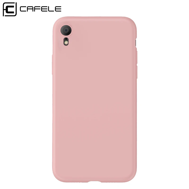 Cafele жидкий силикон чехол для iPhone 7 8 plus X Xs Max Xr простой сплошной цвет силиконовый |