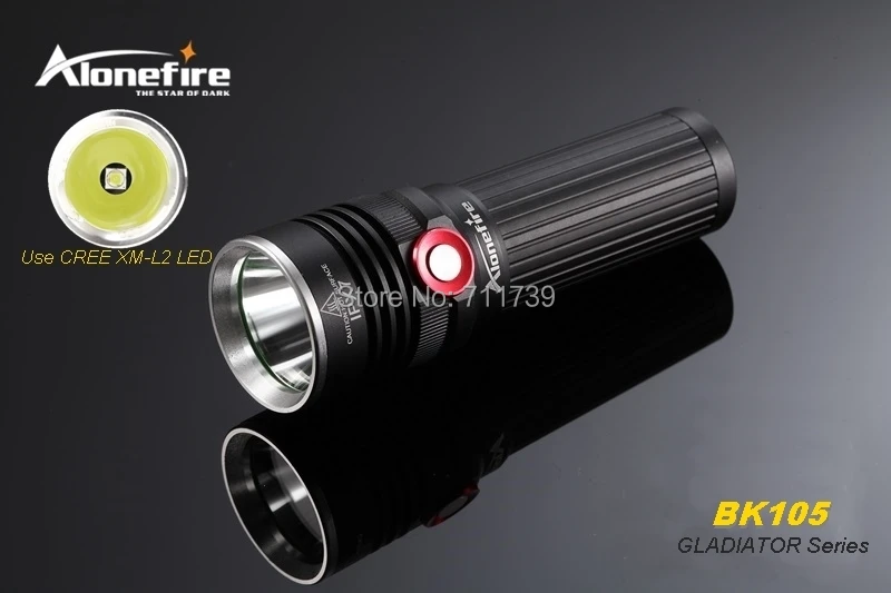 AloneFire Гладиатор серии BK105 CREE XM L2 LED 3 режима плавная регулировка светодиодный