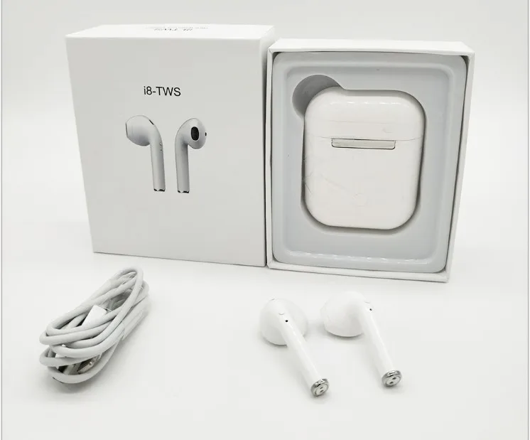 Беспроводные мини наушники вкладыши I8 TWS Bluetooth 4 2 двусторонние стерео музыкальное