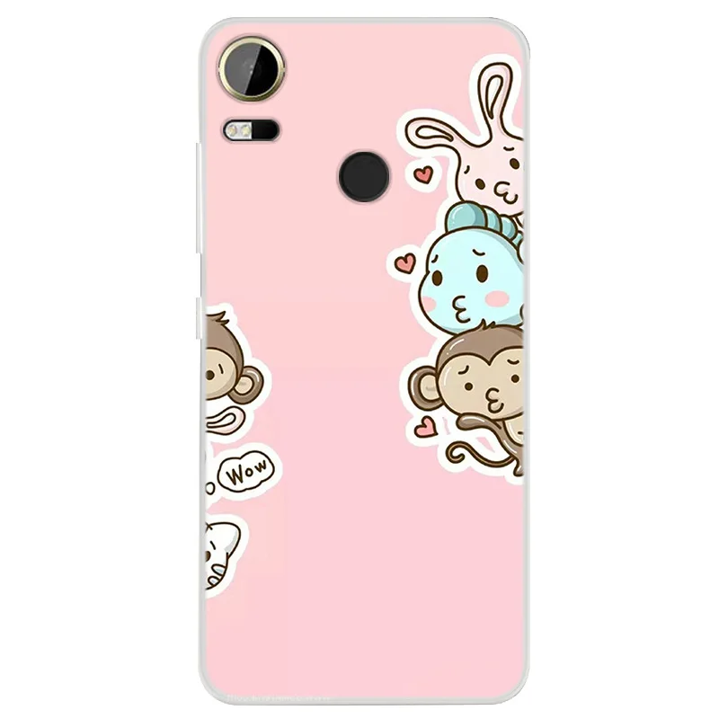 Модный чехол для телефона с милыми мультяшными животными HTC Desire 10 Pro рисунком