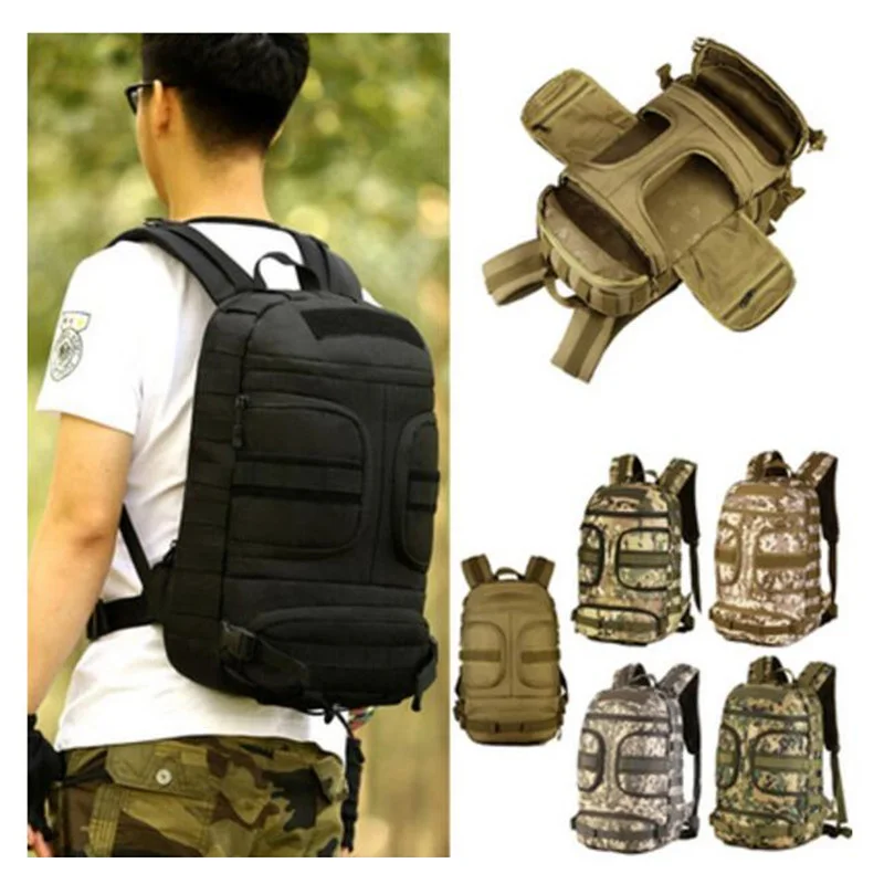 Мужской рюкзак 40 л дорожные комбинированные Вместительные три сумки нейлоновый